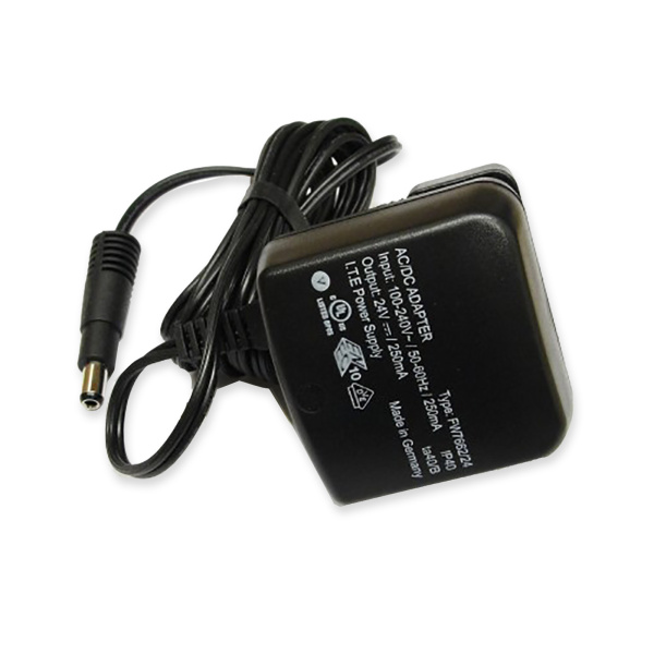 a black power adapter with wire